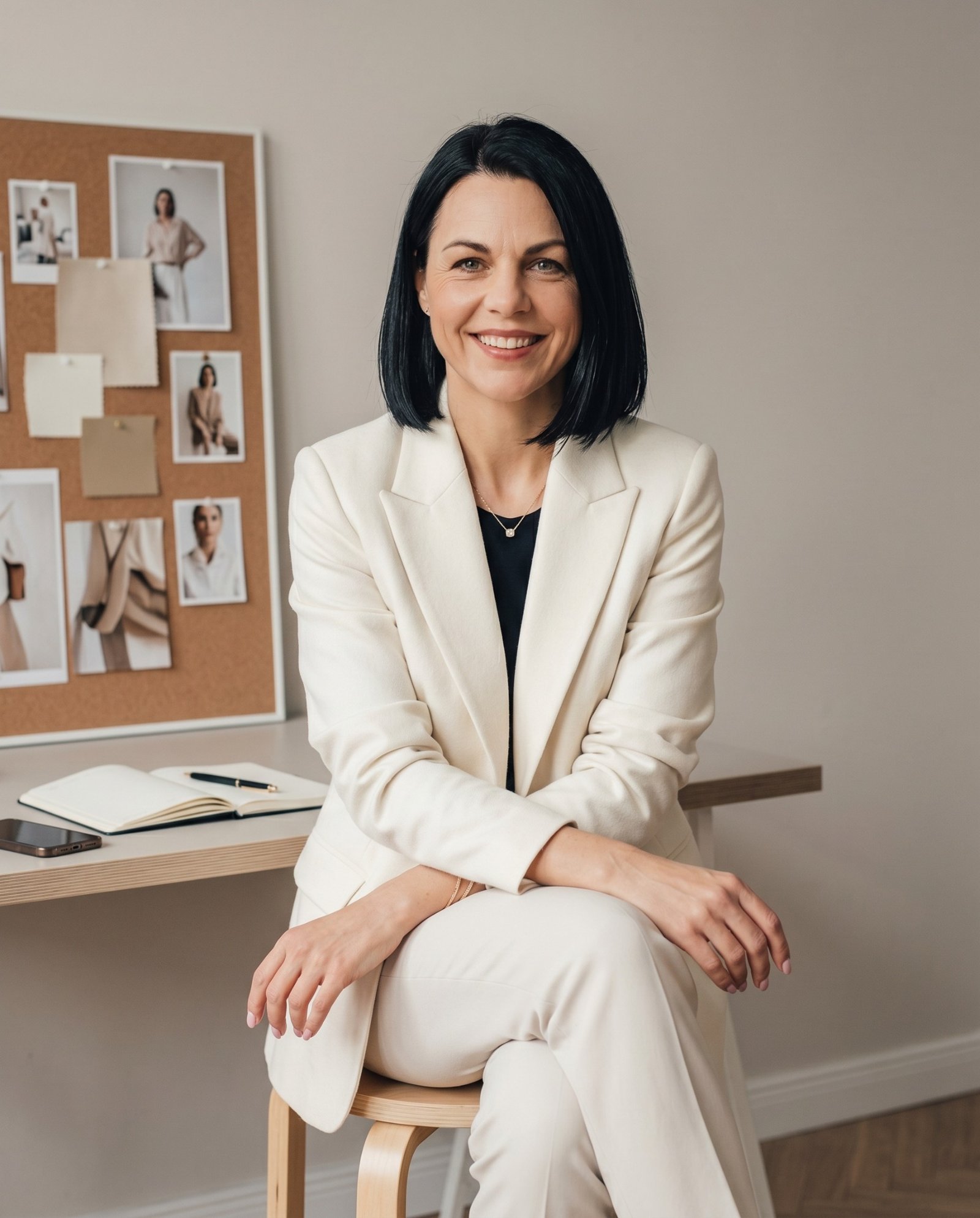 Portrait of the NWD studio founder seated in her office
